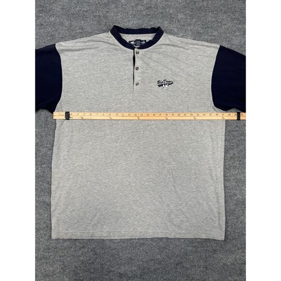 Vintage Big Dogs Two-Tone Henley Shirt 3X - Picture 3 of 13